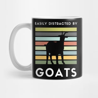 Easily Distracted By Goats Funny Saying Gift Idea for Goat Lovers Mug